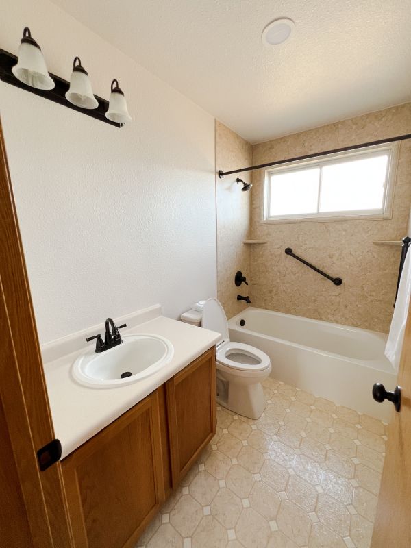 Bathroom with Floating Vanities